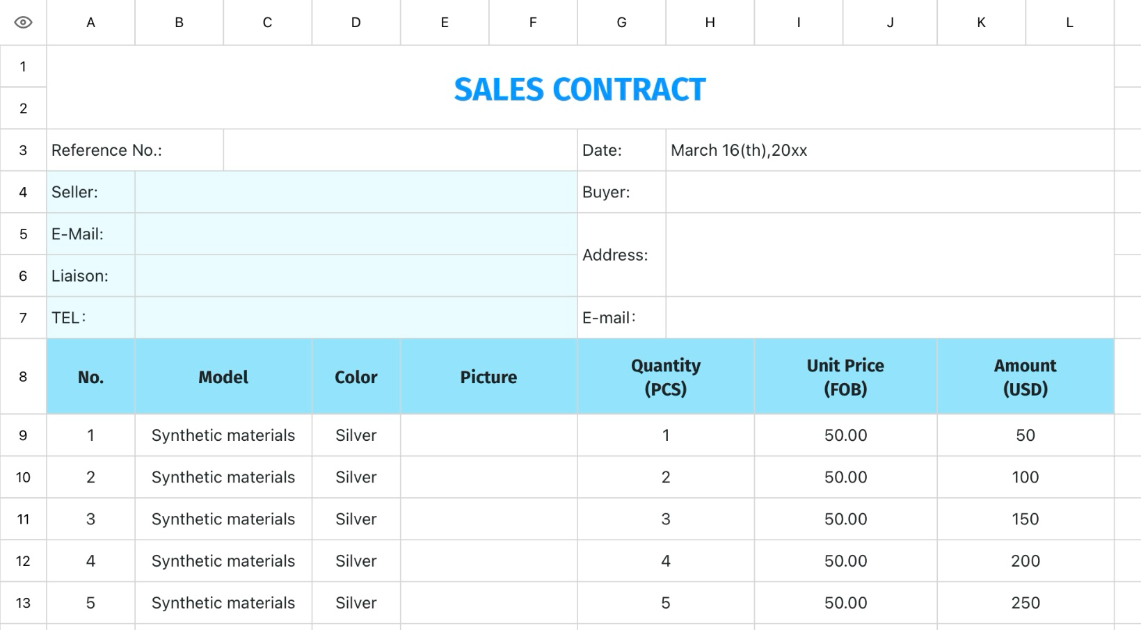 SALES CONTRACT 2